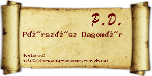 Pórszász Dagomér névjegykártya